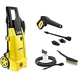 LAVOR 8.092.0004C - Hidrolimpiadora de agua fría NINJA PLUS 130 2L cepillo fijo motor escobillas 1800 W 130 bares 420 lt/H 7,98 Kg, Nero, Giallo